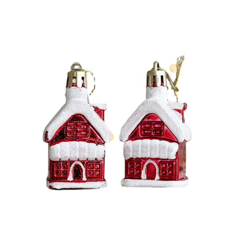 Wholesale Plastic Ice Cream Snowman House Pentagram Christmas Tree Pendant